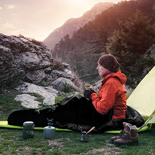 gipfelsport Saco de Dormir Momia Primavera & otoño Negro