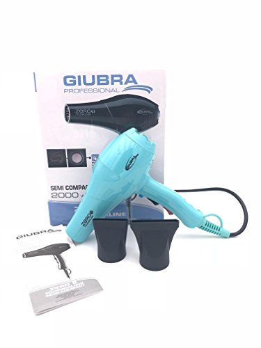 Giubra Secador Professional Zero 9 Tourmaline Semi Compact | Potencia 2000 W), Green