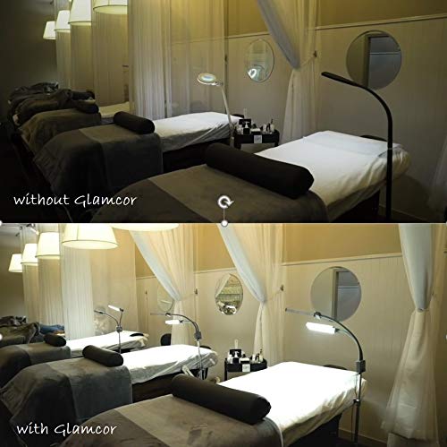 GLAMCOR Elite X - HD Lámpara de luz diurna con cabezales dobles flexibles y 5 niveles de luz, superventas internacionales, 50,000 horas de trabajo