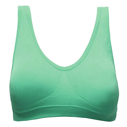 Glamexx24 Sujetador para niñas, Pack de 6 Sujetadores clásicos, Bustier Infantil Deportivo, Ropa Interior para niños sin Costuras
