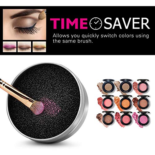 Glamza Switch - Esponja limpiadora instantánea para brochas de maquillaje, 1 unidad