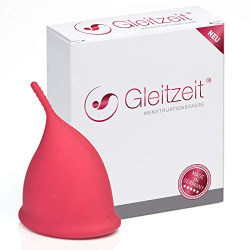Gleitzeit® - Copa menstrual premium en períodos de silicona médica como alternativa higiénica al tampón y a la base de slips (25 ml)