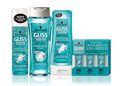 Gliss - Champú Million Gloss - 250ml (pack de 6) Total: 1500ml