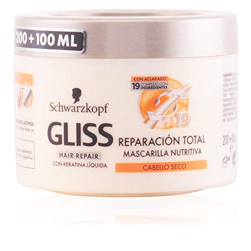 Gliss Mascarilla para el Cabello con complejo de 19 Ingredientes Activos - 300 ml