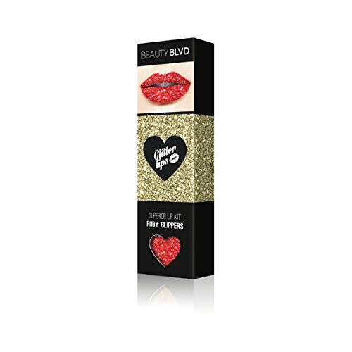 Glitter Lips by Beauty Boulevard - The #1 Exclusive Long Lasting Premium Glitter Lip Product (Ruby Slippers)