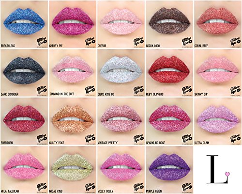 Glitter Lips by Beauty Boulevard - The #1 Exclusive Long Lasting Premium Glitter Lip Product (Ruby Slippers)