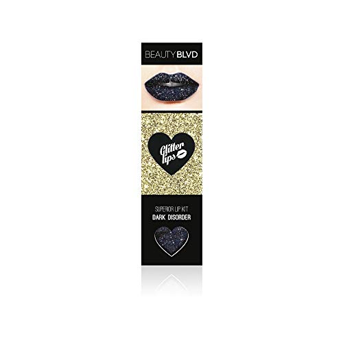 Glitter Lips (Dark Disorder-Black) by Beauty Boulevard