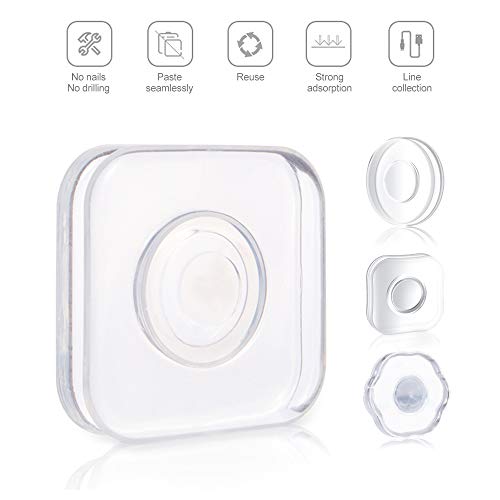 GlobalDream Nano Gel Pad, 6 Piezas Nano Goma Antideslizante Nano Gel Pad Sticker Soporte para Teléfono Nano Casual Paste Material de PU para Teléfonos Celulares Automóviles Cocina Baño Oficina
