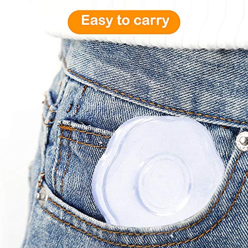 GlobalDream Nano Gel Pad, 6 Piezas Nano Goma Antideslizante Nano Gel Pad Sticker Soporte para Teléfono Nano Casual Paste Material de PU para Teléfonos Celulares Automóviles Cocina Baño Oficina