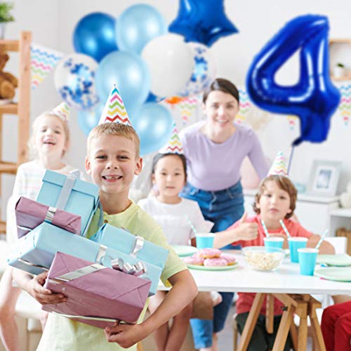 Globo de Cumpleaños 4 año, Globo 4 Año, 4 Cumpleaños Niño, Globo Numero 4 Gigantes, 4 Años Cumpleaños, Number Balloons, Globos Decoracion Bautizo Comunión Fiesta Cumpleaños