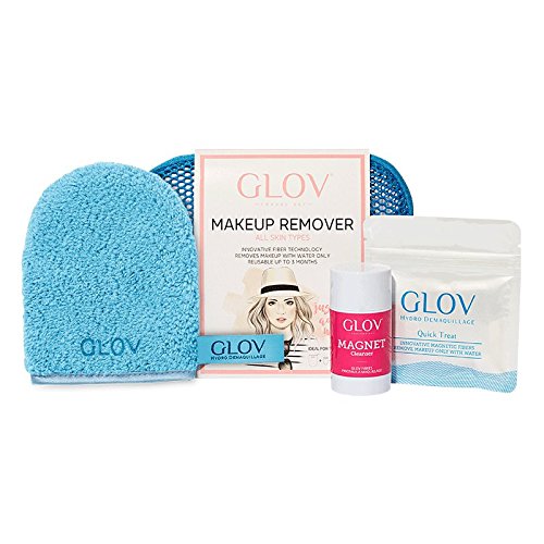 GLOV Set De Viaje, Desmaquillante Facial, Limpiador Facial solo con Agua, Paño Demaquillante Riutilizable hasta 3 meses, Toallita Limpiador de Maquillaje Solo Con Agua