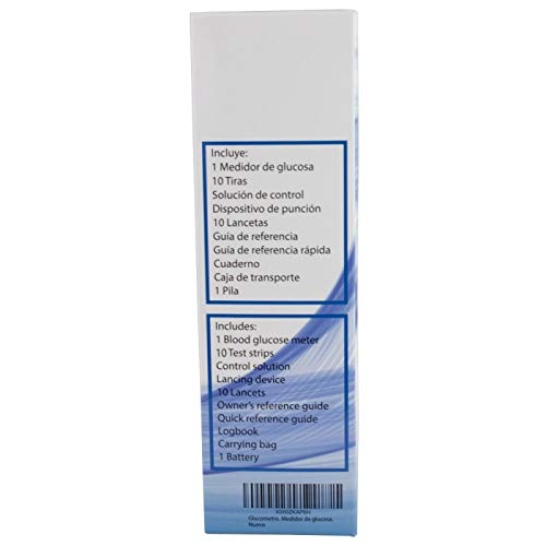 Glucómetro digital, Medidor de glucosa en sangre, Función memoria, Mobiclinic