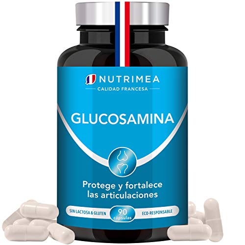 Glucosamina Complex con Condroitina MSM | Suplemento Antiinflamatorio Natural | Fabricado en Francia | Fortalece Huesos Articulaciones y Cartílago | Alivia Dolor Muscular