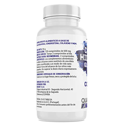 Glucosamina, condroitina y msm para el bienestar de las articulaciones – Complemento alimenticio para aliviar el dolor muscular – Suplemento para el dolor de las articulaciones