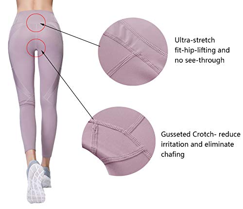 Gmardar Mallas para Mujer Cintura Alta Pantalones de Yoga Largos de Talle Alto Elásticos Transpirables Leggins Pantalón Deportivo de Mujer para Running Fitness Pilates Entrenamiento Ciclismo