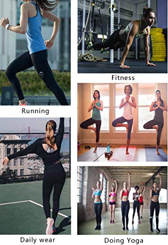 Gmardar Mallas para Mujer Cintura Alta Pantalones de Yoga Largos de Talle Alto Elásticos Transpirables Leggins Pantalón Deportivo de Mujer para Running Fitness Pilates Entrenamiento Ciclismo