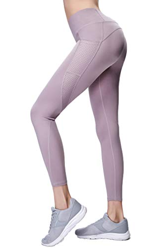 Gmardar Mallas para Mujer Cintura Alta Pantalones de Yoga Largos de Talle Alto Elásticos Transpirables Leggins Pantalón Deportivo de Mujer para Running Fitness Pilates Entrenamiento Ciclismo
