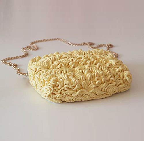 Gmgod❤️❤️❤️Bolso de hombro con cremallera Bolsa de mensajero divertida simulación instantánea fideos bolsa