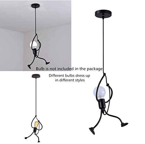 Goeco Lampara Techo E27 Planchar Lamparas de Techo Modernas Lampara Techo Infantil, Creativo Luz colgante de Lampara Salon Techo para Niños Dormitorio Foyer Cocina, bombilla no incluida