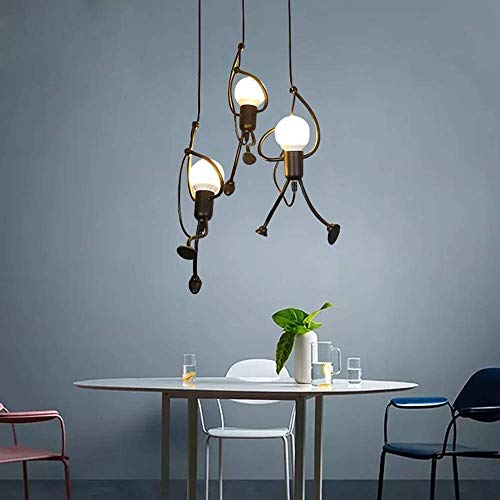 Goeco Lampara Techo E27 Planchar Lamparas de Techo Modernas Lampara Techo Infantil, Creativo Luz colgante de Lampara Salon Techo para Niños Dormitorio Foyer Cocina, bombilla no incluida