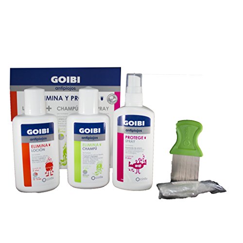GOIBI ANTIPIOJOS KIT ELIMINA Y PROTEGE (LOCION, CHAMPU Y SPRAY)
