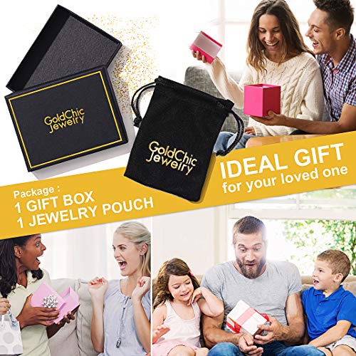 GoldChic Jewelry Anillo Abierto para Dama Letra Alfabeto A Charm Ring - Cobre latón Chapado en 18K Oro - Gratis Caja de Regalo