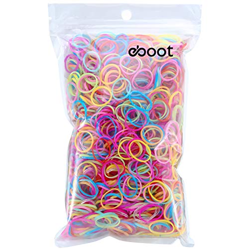 Goma de Pelo Multicolor Lazo de Pelo Elástico Banda de Goma para Niñas Bebés, 2000 Piezas