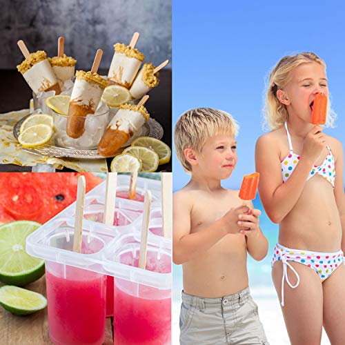 GoMaihe 600 Piezas Palos de Helado, Palos de Madera Palitos de Helado de Madera Natural de Alta Calidad, Adecuado para Paletas Caseras, Depilación con Cera, DIYartesanías, Diseños Creativos, Madera