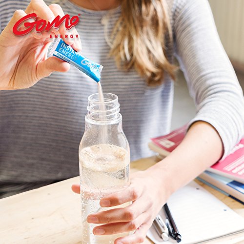 GoMo ENERGY® Bebida para acelerar el cerebro | Aumentar las habilidades mentales y la capacidad de memoria | Bebida energética sin azúcar | Suministro mensual BRAIN FOCUS 30 Porciones