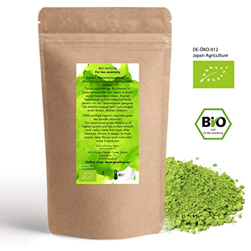 Goodwei Juego de Matcha - 30g Té Matcha Biológico Japonés (Goma, sin Soporte Batidor)