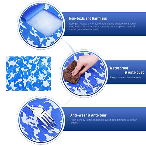 GoPetee Alfombrilla de Refrigeración para Mascotas Cama de Perro y Gato para Verano Animales Manta de Dormir Fresco Cojín