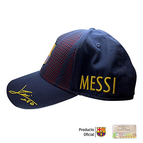 Gorra FC. Barcelona - Producto Oficial Licenciado - Player Messi-18 - Talla Adulto ajustable