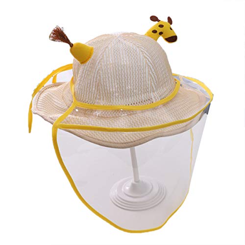 Gorro de protección infantil, sombrero de pescador, anti UV, para exterior, unisex, protección facial, antipolvo, anti vaho a 52