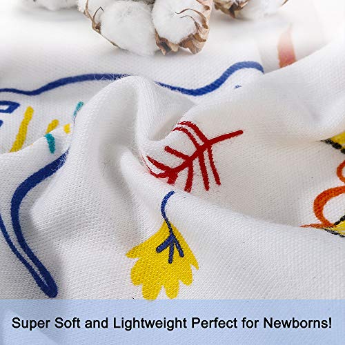 Gorro de Punto para recién Nacido, algodón elástico, Suave y Lindo Anudado Ajustable, para niños de 0 a 6 Meses, Gorro de Dormir para otoño Primavera e Invierno, 3 Unidades