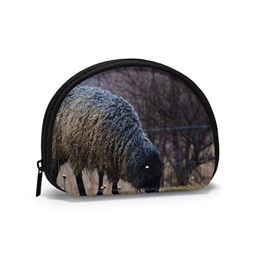 Gotland Sheep On Meadow Animales típicos suecos Vida Silvestre Animal Mujeres Niñas Concha Cosmético Maquillaje Bolsa de Almacenamiento Monedas de Compras al Aire Libre Monedero Organizador