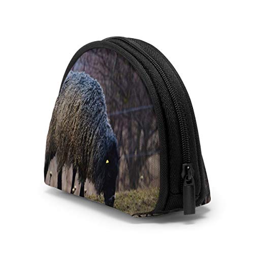 Gotland Sheep On Meadow Animales típicos suecos Vida Silvestre Animal Mujeres Niñas Concha Cosmético Maquillaje Bolsa de Almacenamiento Monedas de Compras al Aire Libre Monedero Organizador