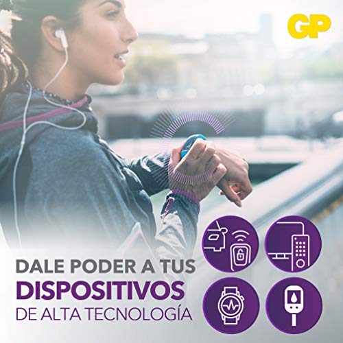 GP CR2032 3V - Pack de 20 Pilas CR 2032 de Litio botón | Sin Mercurio | Pack Compuesto por 4 blísters de 5 Pilas CR2032 / DL2032 envasadas Individualmente