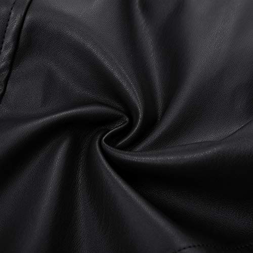 GRACE KARIN Falda Mujer Falda Tubo Cuero con Espalda Cruzada Billetera Cintura Ajuste para el Trabajo Negro S DECL0025-1