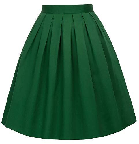 GRACE KARIN Faldas de Fiesta Lunares Floral Pin Up Retro Corta 29# S