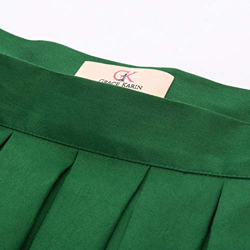 GRACE KARIN Faldas de Fiesta Lunares Floral Pin Up Retro Corta 29# S