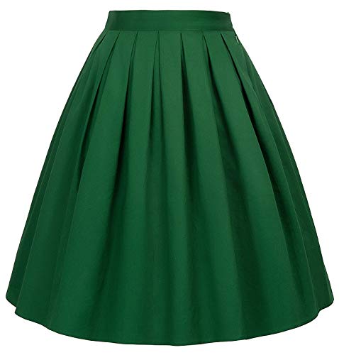 GRACE KARIN Faldas de Fiesta Lunares Floral Pin Up Retro Corta 29# S