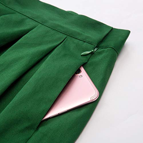 GRACE KARIN Faldas de Fiesta Lunares Floral Pin Up Retro Corta 29# S