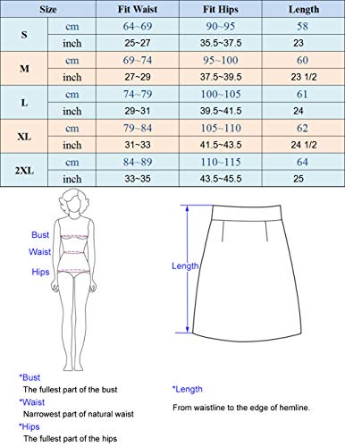 GRACE KARIN Mujer Falda de Cuero para Mujer Bodycon Falda Tubo para Fiesta Tamaño L DECL05-1