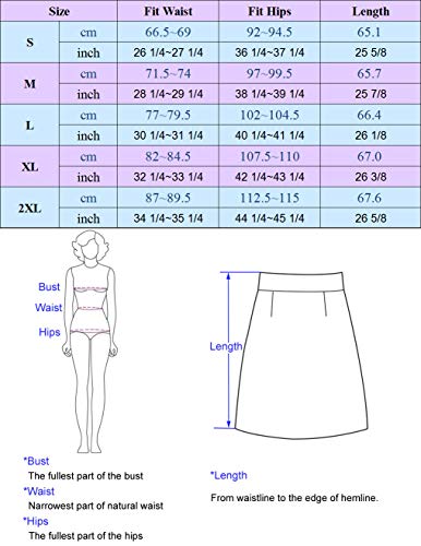 GRACE KARIN Mujer Falda de Tubo Corta Lápiz Cintura Alta Formal Negocio XL Claf0047-1