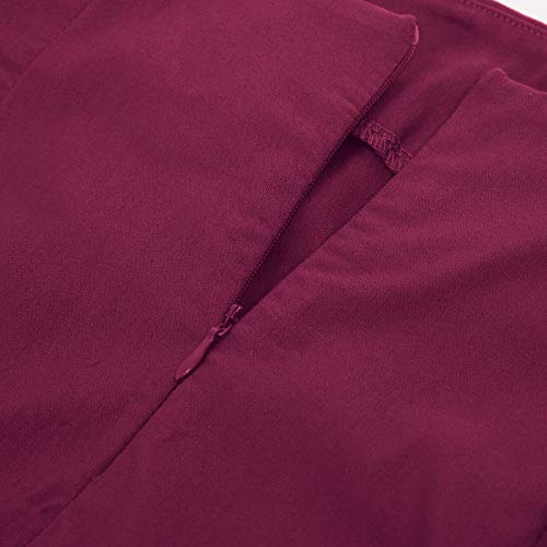 GRACE KARIN Mujer Falda de Tubo Corta Vino para Fiesta por la Rodilla Tamaño M CL866-4