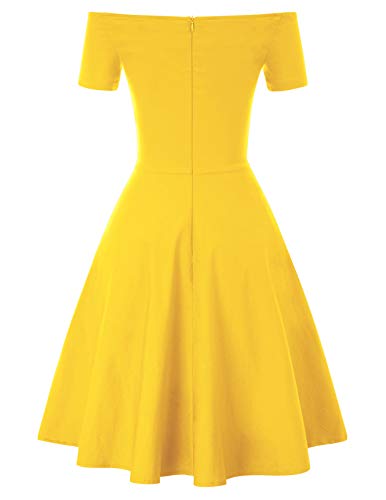 GRACE KARIN Mujer Vestido Elegante Años 50 Vestido de Mujeres Rockabilly Clásico L CL011020-6