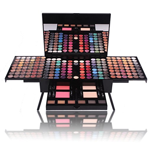 Gracelaza 190 Colores Paleta de Sombra de Ojos de Cosmético - Incluye Polvo de Cejas, Blush y Polvos Compactos - Opción Ideal Para el Maquillaje