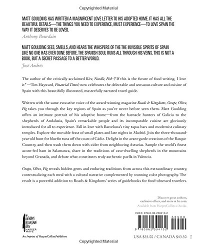 Grape Olive Pig [Idioma Inglés]: Deep Travels Through Spain's Food Culture