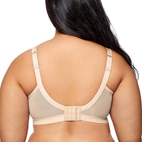 Gratlin - Sujetador de Lactancia de Copa Completa Algodón sin Aros para Mujer Beige# 110D