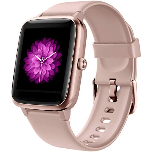 GRDE Reloj Inteligente Mujer, Smartwatch Hombre con Monitoreo del (Pulsómetro/Cardíaco/Sueño) Reloj 5ATM Impermeable con Podómetro Caloría GPS, Relojes con Despertador y Cronómetro para iPhone Xiaomi